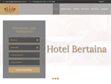 Tablet Screenshot of hotelbertaina.com.ar